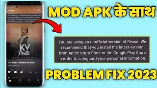you are using unofficial version of resso | resso mod apk premium 2023 