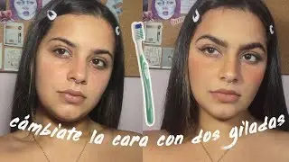LUCE COMO MODELO DE INSTAGRAM CON UN CEPILLO DE DIENTES - maquillaje de filtro de instagram