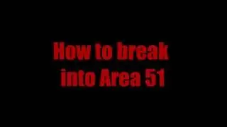 How to break into area 51| Roblox