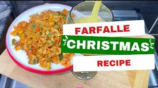 Christmas Recipe: How to make Farfalle Pasta /Farfalle / Butterfly Pasta.