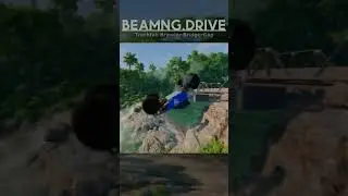 Launching the Trackfab Brawler over the Bridge #shorts