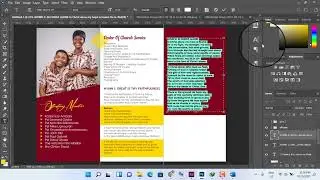 How to design a Wedding program part 3