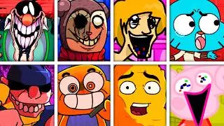 TREASURE ISLAND but Every Turn a Different Character Sings 🎶⚡ (FNF Pibby Corrupted V1.5)