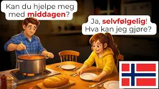 🇳🇴 15 Norwegian Father & Daughter Conversations Every Beginner Should Learn | A1-A2