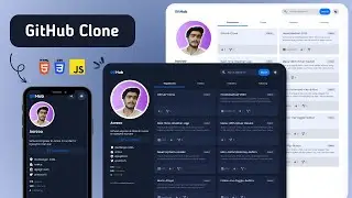 Building a Dynamic GitHub Clone from Scratch with HTML, CSS, and JavaScript  ||  Source Code 🌟🔥