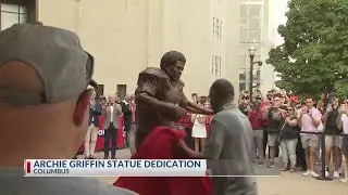 Statue of Ohio State football legend Archie Griffin unveiled at Ohio Stadium