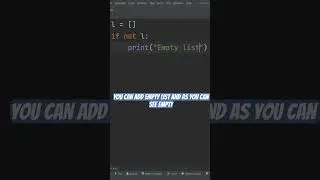 Check if list is empty python code 