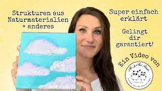 Acryl Struktur und Spachteltechnik auf Leinwand mit 100 % Erfolgsgarantie