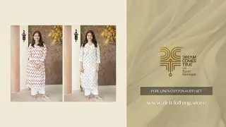 Pure Linen Cotton Kurti Set