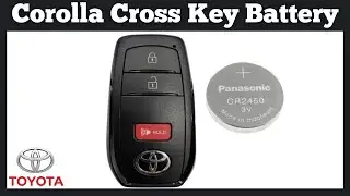 How To Change 2022 Toyota Corolla Cross Key Fob Battery - Replace Replacement Remote Fob Batteries