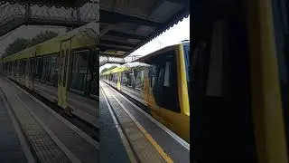 Merseyrail Class 777 777038 departs Maghull Station. Gone just like that!⚡#maghull #merseyrail