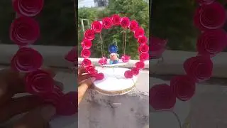 DIY Krishna jhula for Janmashtami 💖 with paper #shorts