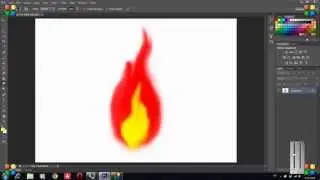 How to draw a basic cartoon fire in almost any photoshop