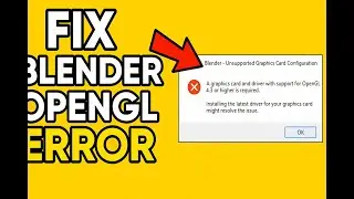Fix Blender OpenGL 4.3 Error | Mesa3D Solution for Windows (2025 Update)