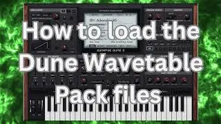 Synapse Audio Dune 3 Wavetable Pack (1000 .wt wavetables + 10 FREE ones)
