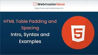 HTML Table Padding and Spacing