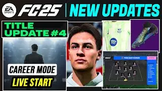 EA FC 25 NEWS | NEW Updates, Fixes, Real Faces & Career Mode Additions ✅