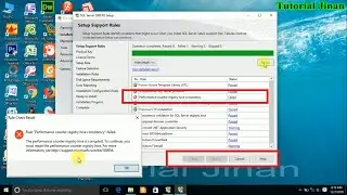SQL SERVER | Performance counter registry hive consistency | Failed_Tutorial Jinan