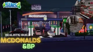✨BRAND NEW✨ | REALISTIC BUILD TOUR | MCDONALDS&BP | SIMS 4 #blacksimmer #sims4