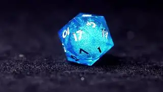 Liquid Core DND Dice Set – Sharp Polyhedral D6 & D20, Gift for D&D Players