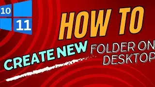HOW TO CREATE New FOLDER on DESKTOP | WINDOWS 10/11