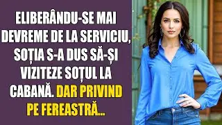 Eliberându-se mai devreme de la serviciu, soția s-a dus să-și viziteze soțul la cabană. Dar privind