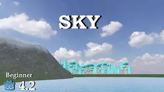 How to create a Sky box - easy & fast - Learn Godot 4 3D - no talking