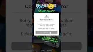 Roblox is down Or not 🤔