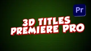 Free 3D Titles Templates for Adobe Premiere Pro Motion Graphics Templates.