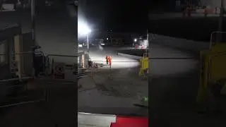 HS2 Birmingham bridge moved over railway during night operation #shorts