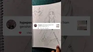 drawing Heizou (Shirtless🤤) From Genshin Impact 