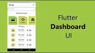 Design Simple Home Page UI in Flutter || Home Screen UI in Flutter || Dashboard UI || Flutter UI