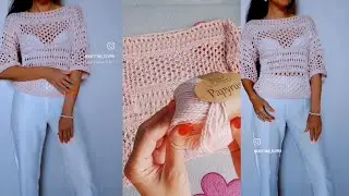НЕЖНЫЙ ДЖЕМПЕР ИЗ ХЛОПКА/МОЯ НОВАЯ ПРЯЖА И НОВЫЙ ПРОЦЕСС