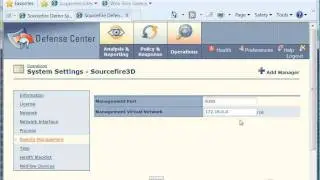 Sourcefire IPS: Configure Remote Management