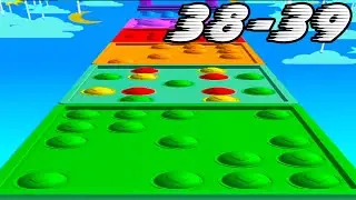 ASMR POP IT STEP ALL LEVELS! NEW GAME ASMR Slicing POP IT STEP level 38-39