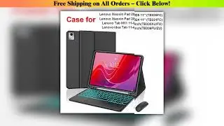 Case for Lenovo Tab M11 11inch,Bluetooth Keyboard cover for Xiaoxin Pad 11 in 2024/2025,for Lenovo