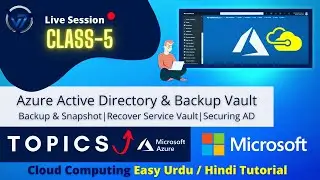 Azure Active Directory & Backup Vault | Azure AD Recover Service  | Hindi Tutorial