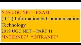 NTA UGC ICT EXAM PART 11