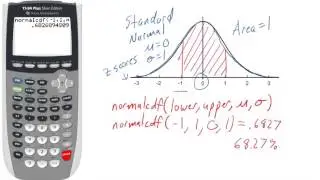 Normal Distribution with the normalcdf Function on a TI 83 84 HD