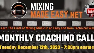 MME.net Coaching Call - December 12th 2023