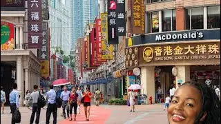 Exploring The Real Street Of Guangzhou china// I went shopping  in A wholesale market SHAHE