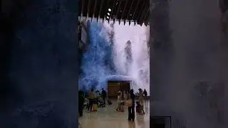 Visited SG Airport T2 Landmark Amazing Electeic Waterfall Screen  #sg #waterfall #singapore