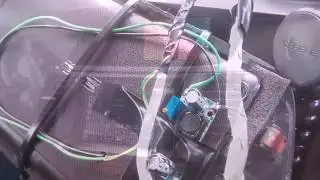 Установили планшет в панель.