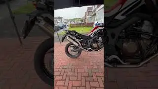 Honda Africa Twin Crf1000 😍 Exaust Sound 🫠🔉 #honda #crf #riders #engine #enginesound #sportsbike