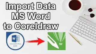How to Import Data MS Word to CorelDraw  | CorelDraw tutorial in hindi