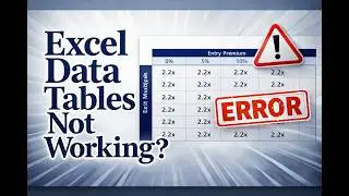 Why Your Excel Data Table Isn’t Working (7 Common Issues)