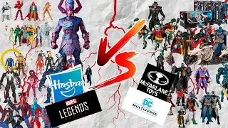 Marvel Hasbro VS DC Mcfarlane toys ¿Cuales son mejores? comparación Figuras de acción colección