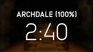 Minecraft Speedrun - Archdale 100% in 2:40 (WR)