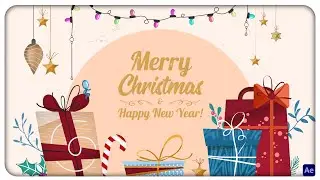 Happy Holidays Card - After Effects template project