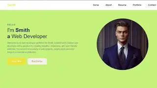 How To Make A Portfolio Website Using HTML CSS  | Complete Responsive Website Design